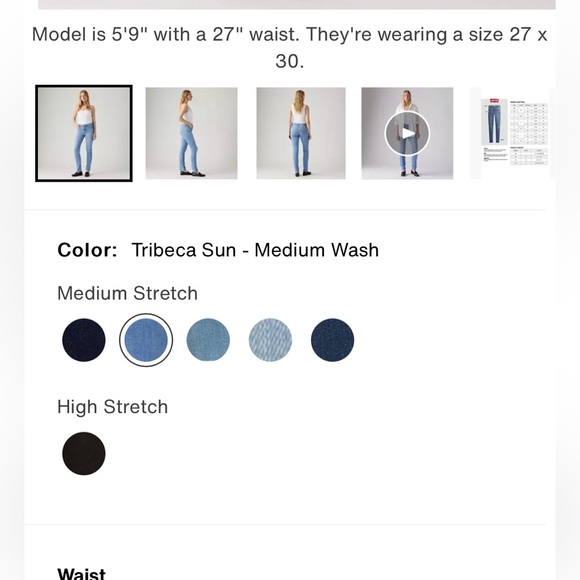 312 SHAPING SLIM WOMEN'S JEANS W31 x L28 - Picture 2 of 7